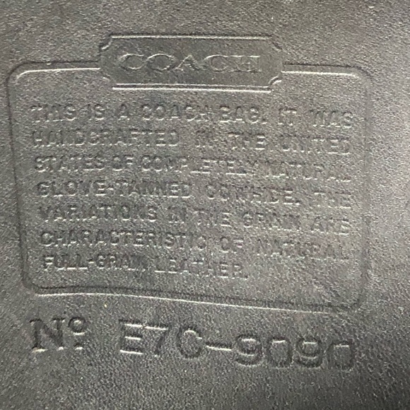 Vintage COACH Black Large Legacy Shopper Shoulder Bag Tote 9090 COA - Picture 9 of 17